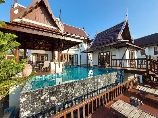 Luxury modern villa in traditional Thai design in Cape Mae Phim, Rayong