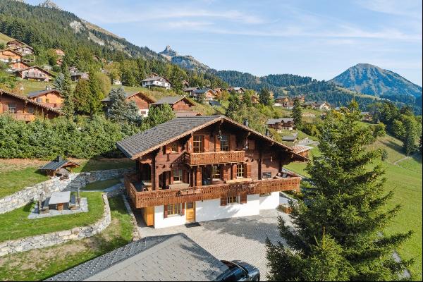 Chalet with home cinema indoor jacuzzi and panoramic views