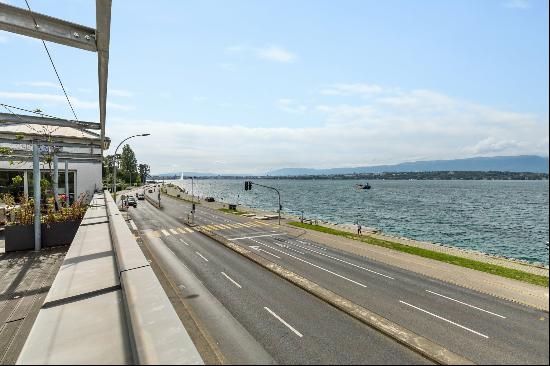 Panoramic view of Lake Geneva