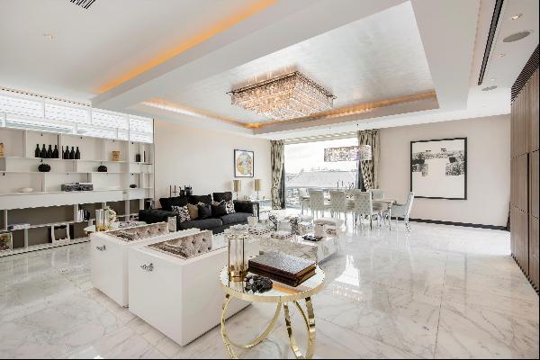 Exquisite Penthouse with expansive living and entertaining space, lavish interiors and bre