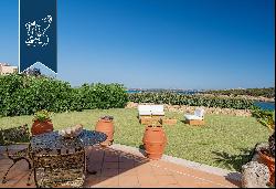 Wonderful estate framed by the Gulf of Cala del Faro in Porto Cervo for sale