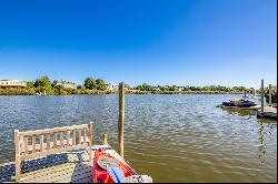 Water Mill spectacular post modern on Mecox Bay with dock