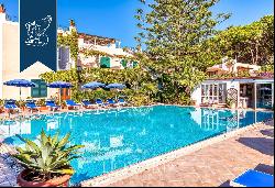 Typical Mediterranean villa with pool and sea-facing garden in Ischia