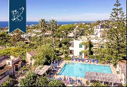 Typical Mediterranean villa with pool and sea-facing garden in Ischia