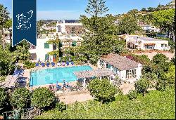 Typical Mediterranean villa with pool and sea-facing garden in Ischia