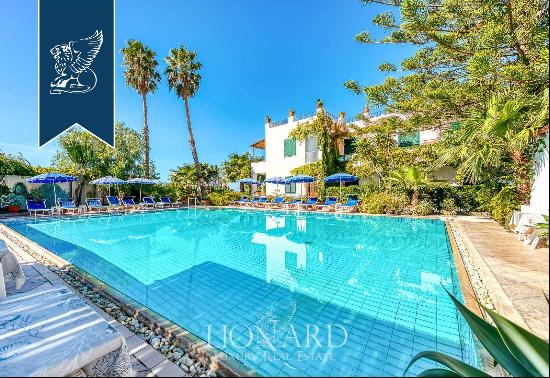 Typical Mediterranean villa with pool and sea-facing garden in Ischia