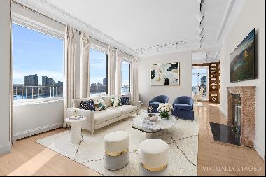 "Top of Tower A"- Penthouse Level Perched high above the East River with open sweeping vie