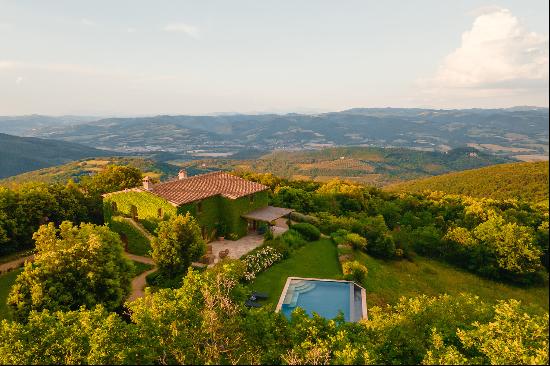 A spectacular villa perched atop Monte Santa Croce