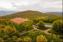 A spectacular villa perched atop Monte Santa Croce