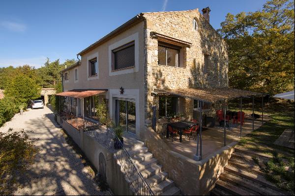 An incredible property with a view for sale in Mollans Sur Ouvèze.