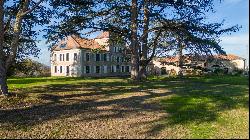 Chateau Gascon in the middle of the vineyards of the South-West