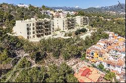 Newly built modern south facing apartments with panoramic golf views