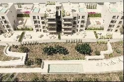 Newly built modern south facing apartments with panoramic golf views