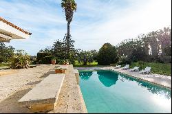 Architect's house with swimming pool and guardian’s house, tree-lined grounds