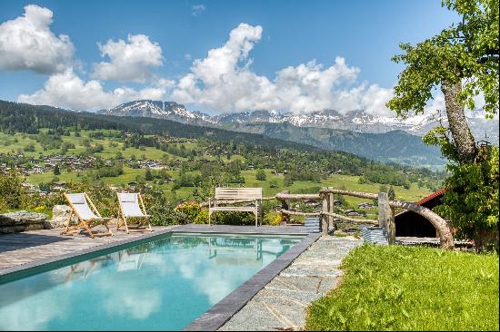 Ferme Intage - Facing the Mont-Blanc massif