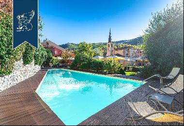 Wonderful hamlet nestles between the sea and the mountains along the Ligurian riviera