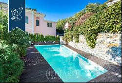 Wonderful hamlet nestles between the sea and the mountains along the Ligurian riviera