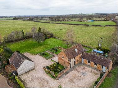 Detached barn conversion and potential annexe, with lovely views in about 0.75 acre of gar