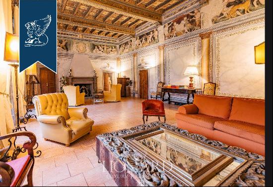 15th-century wing of Villa Frisiani Mereghetti for sale on the outskirts of Milan