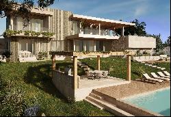 Atmospheric new construction villa in Cala Vinyas with views of the bay of Palma