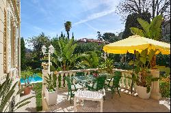 Nice Cimiez : Belle-Epoque Mansion garden & pool, panoramic view