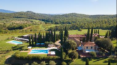 A wonderful `agriturismo` resort in an outstanding location in the heart of Tuscany