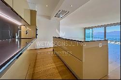 For sale in Vernate prestigious apartment with spectacular views of Lake Lugano