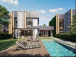 House with pool in a new luxury complex of houses in Pancharevo for sale