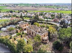 Singular house composed of two buildings in a gated community in ecija, Seville