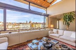 Unique 300 sqm penthouse with terraces in Oltrarno