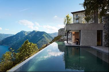 Villa Golden, a former medieval watchtower overlooking Lake Como