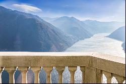 Villa Golden, a former medieval watchtower overlooking Lake Como