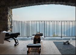 Villa Golden, a former medieval watchtower overlooking Lake Como