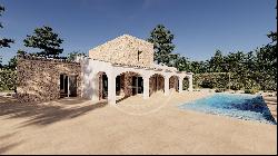 Rustic 3-Bedroom Villa with Mediterranean Style on a 10,000 sq m, Benissa 03720