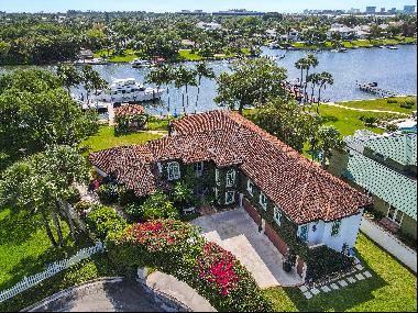 Direct Intracoastal Estate Home with expansive water views in the heart of Palm Beach Gard