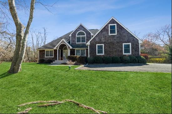 Southampton Post Modern set on 1+/- acre of landscaped grounds with privacy in mind for fa