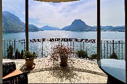 Lugano-Castagnola: for sale apartment with heavenly view of Lake Lugano