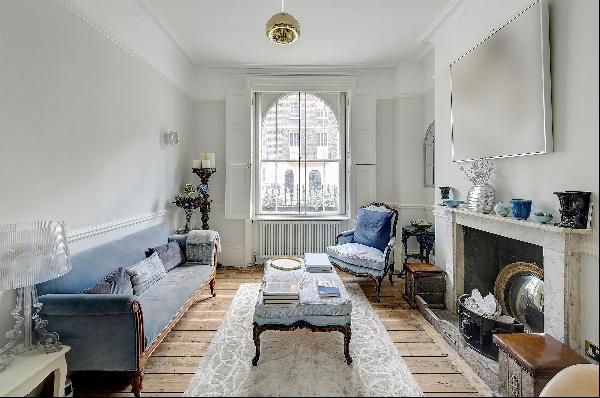 A two bedroom, garden flat for sale on Ebury Street, Belgravia, with planning permission t