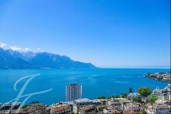 Renovated apartment with panoramic lake view