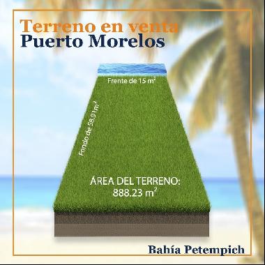 5045- Land lot for sale in Bahía Petempich, 