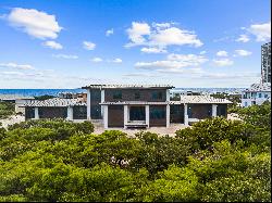 Mid-Century-Inspired Contemporary Build in Gated Beachfront Community