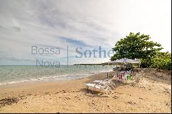 Beach front house surrounded by nature