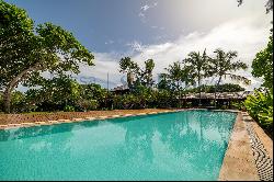 Beach front house surrounded by nature