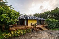 Beach front house surrounded by nature