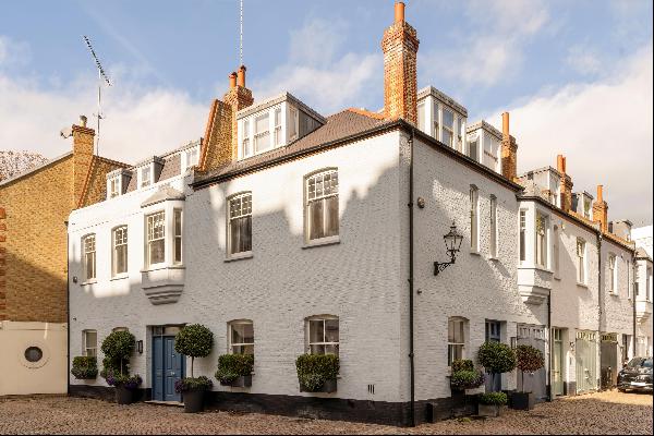 A sensational double fronted house created by combining two adjacent mews properties, and 