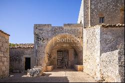 Ancient Sicilian farmhouse from the 1800s