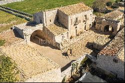 Ancient Sicilian farmhouse from the 1800s