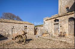 Ancient Sicilian farmhouse from the 1800s