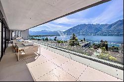 Minusio: elegant design and luxury duplex penthouse for sale on Lake Maggiore with fantas