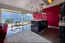 Montagnola: for sale modern apartment with a view on Lake Lugano